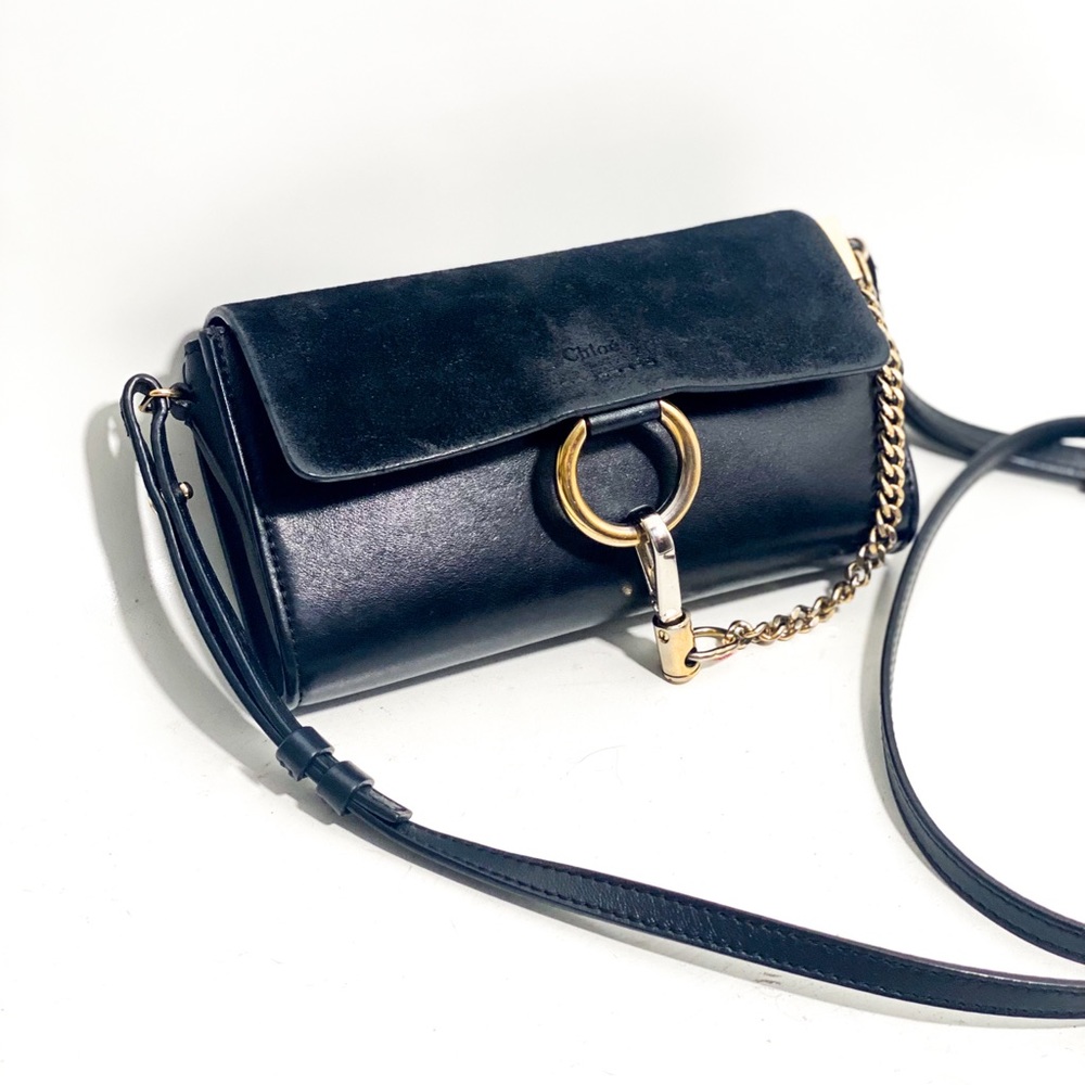 CHLOE Suede Calfskin Mini Faye Bag - Picture 4 of 14